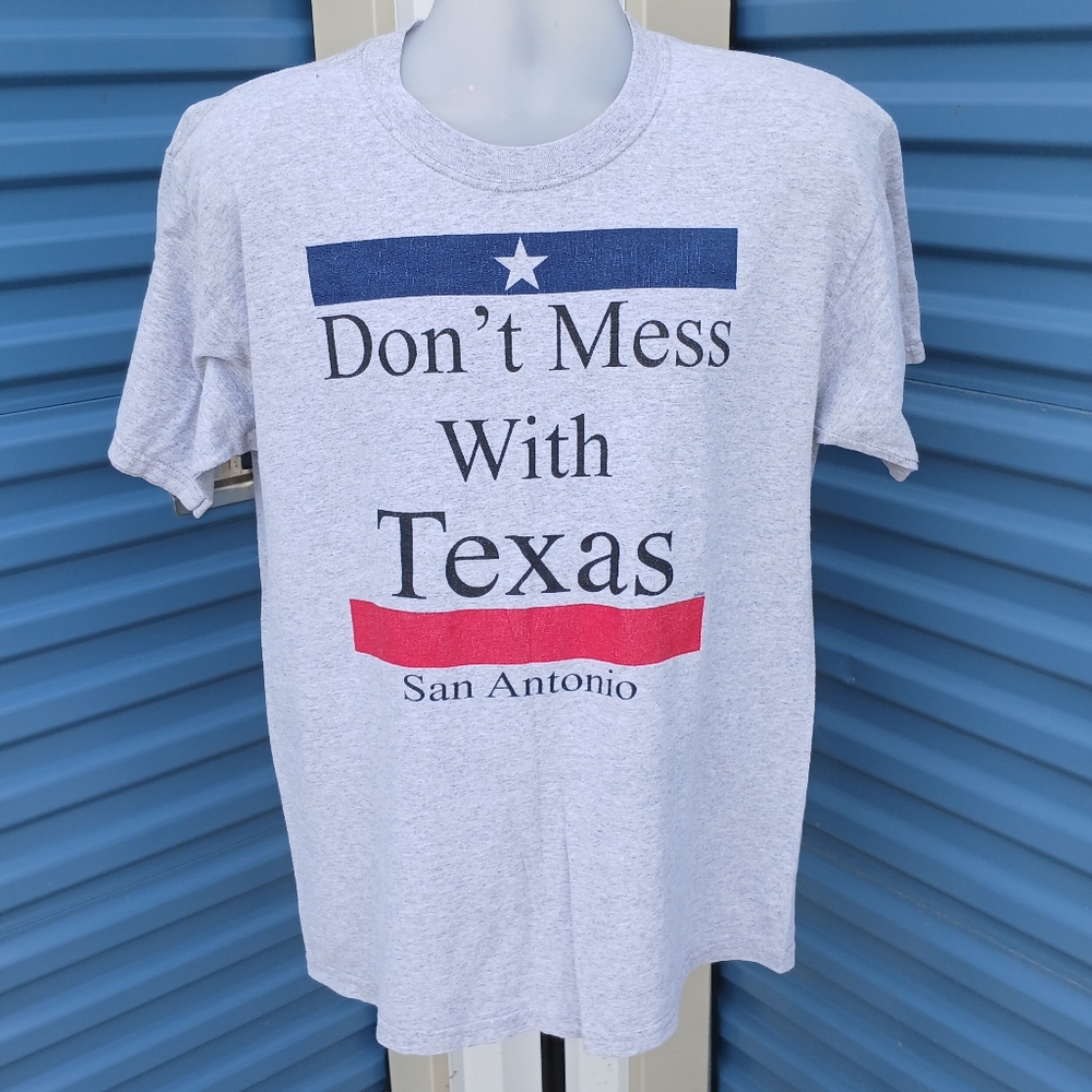 Vintage Dont Mess With Texas San Antonio T Shirt Size Large